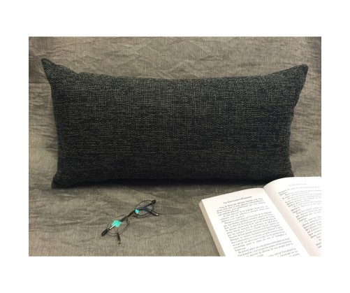 Housse de coussin INES noir 30 x 60 cm