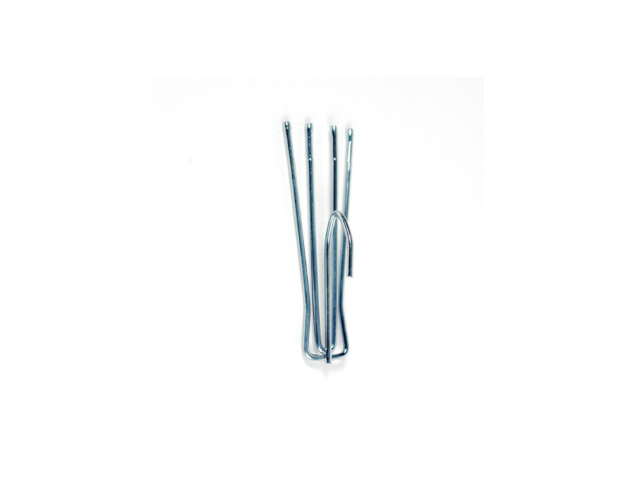 Agrafes tête flamande 4 branches crête de 3 cm ( lot de 10)