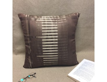 Coussin ANAIS chocolat déhoussable 45 x 45 cm