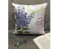 Housse de coussin fleurs 40 x 40 cm