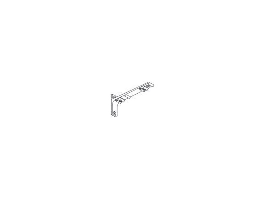 Support double mur pour rail plat CS Boulet, longueur 15 cm