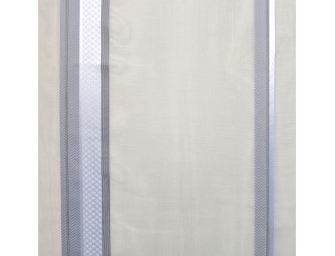 Voilage prêt à poser LEA gris 140 x 240 cm
