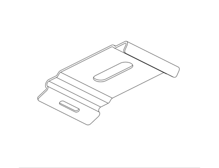 Support plafond pour rail plat DSXL