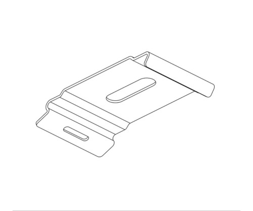 Support plafond pour rail plat DSXL