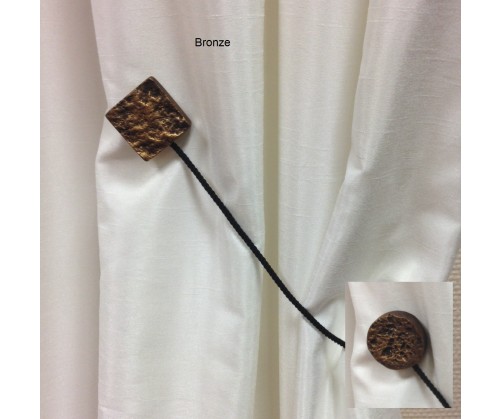 Embrasse aimantée ALAMBRE bronze réversible rond carré