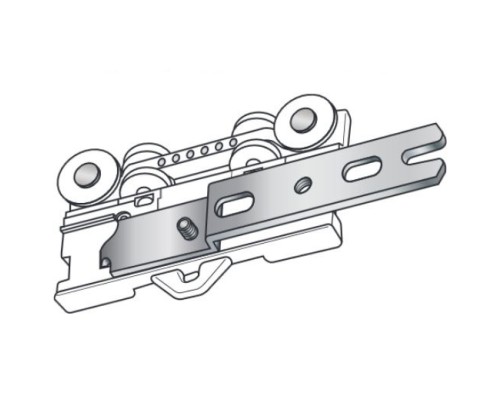 Conducteur croisant arrière pour rail plat CS Boulet