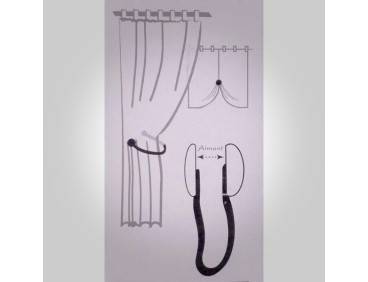 Petite embrasse aimantés AGATHE beige