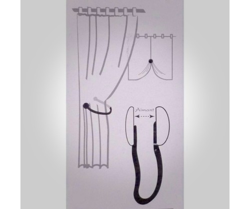 Petite embrasse aimantés AGATHE beige