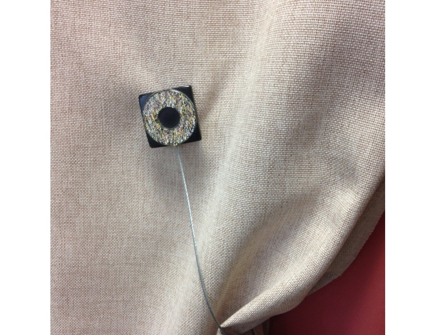 Embrasse aimantée PURE noir