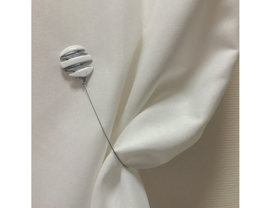 Embrasse aimantée SPRING blanc