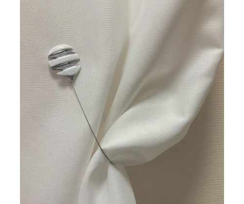 Embrasse aimantée SPRING blanc