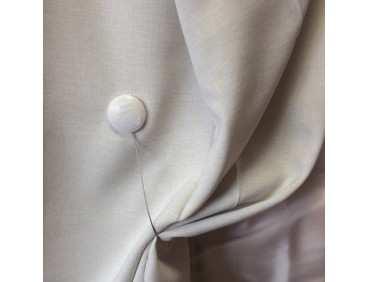 Embrasse aimantée MARBLE écru réversible rond ou carré