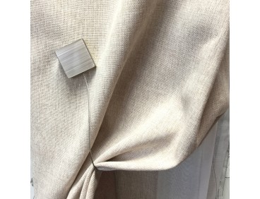 Embrasse aimantée MARBLE lin réversible rond ou carré