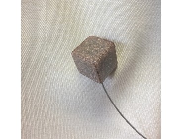 Embrasse aimantée CUBE paillette rosé