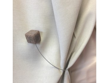 Embrasse aimantée CUBE paillette rosé