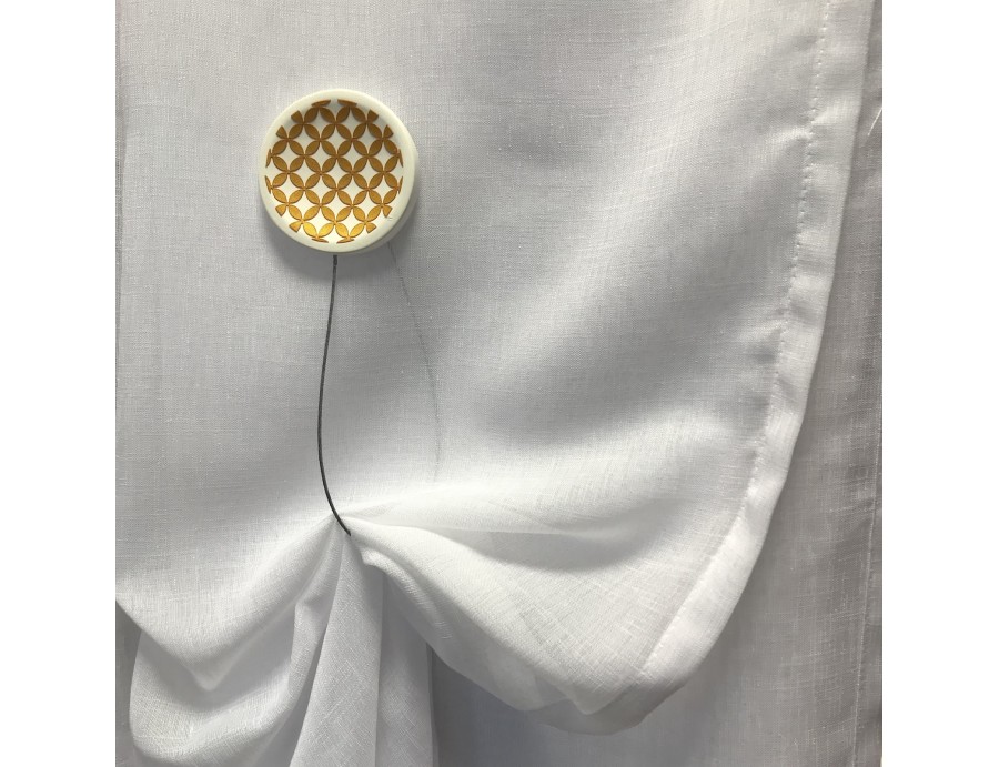 Embrasse aimantée NORWAY jaune moutarde