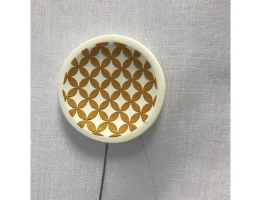 Embrasse aimantée NORWAY jaune moutarde