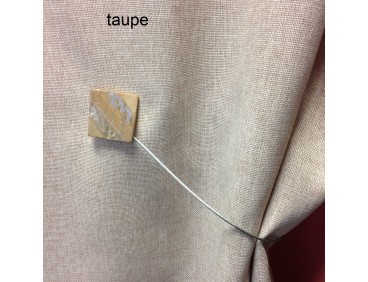 Embrasse aimantée PEARLY taupe