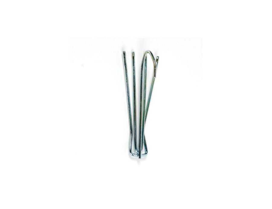 Agrafes tête flamande 4 branches sans crête ( lot de 10)