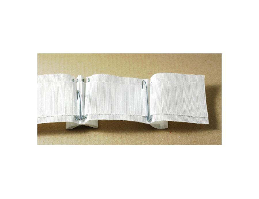 Ruban cartouchière blanc 85 mm