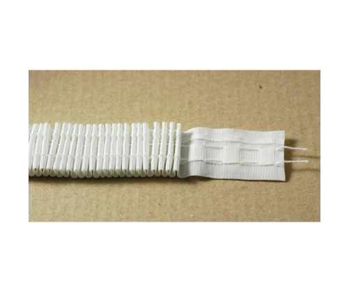 Ruflette 35 mm blanc pour voilage