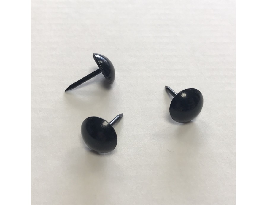 Clous tapissier 11mm noir brillant, Lot de 250
