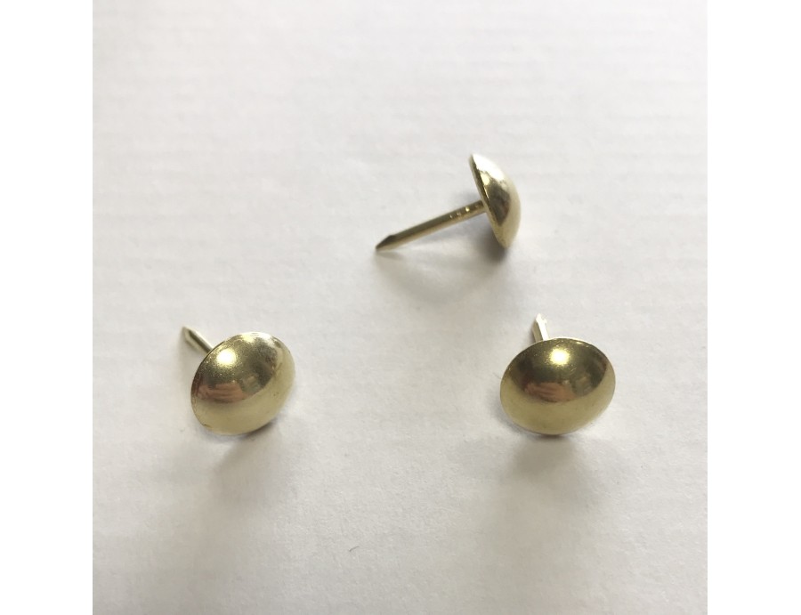Clous tapissier 10,5 mm laitonné, Lot de 250