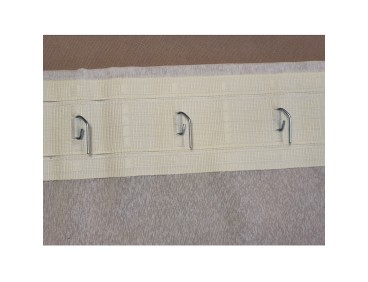 Crochet escargot en acier pour ruban fronçeur ou rideau vague (paquet de 10)