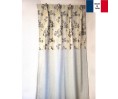 Rideaux ruflette isolant thermique NEVILLE beige pour tringle portière 132 x 235 cm