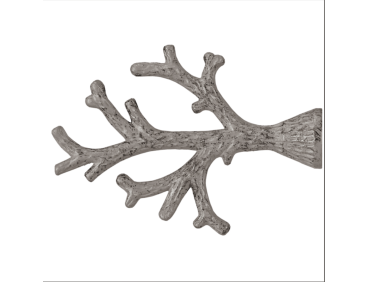 Kit de tringle couleur gris mastic, 16mm en 180 cm, Houlès Iliade