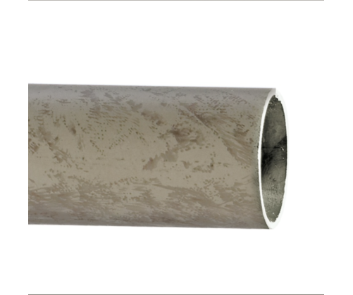 Kit de tringle avec supports et embouts couleur gris mastic, 16mm en 180 cm, Houlès Iliade