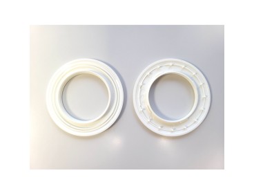 Oeillets à clipser ivoire pour rideaux, 40 mm lot de 8