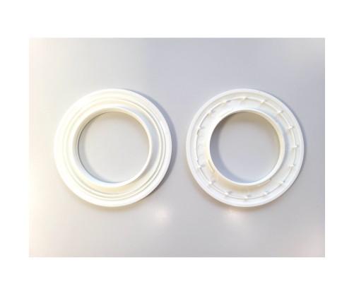 Oeillets à clipser ivoire pour rideaux, 40 mm lot de 8