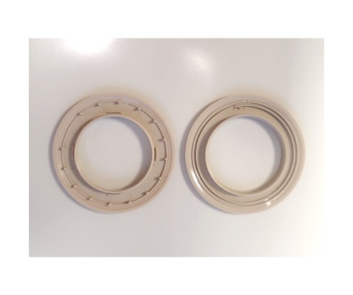 Oeillets à clipser beige taupe pour rideaux, 40 mm lot de 8