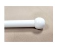 Embout boule blanc pour tube de 20 mm la paire