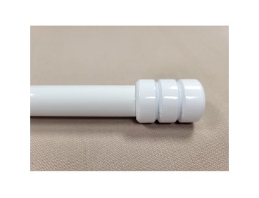 Embout Cylindre blanc pour tube de 20 mm la paire