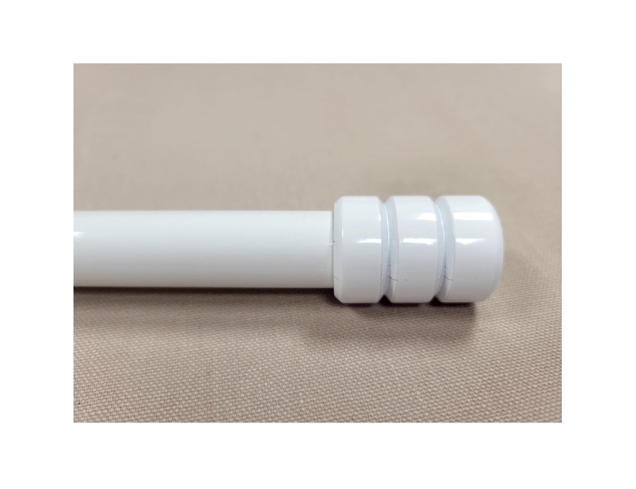Embout Cylindre blanc pour tube de 20 mm la paire