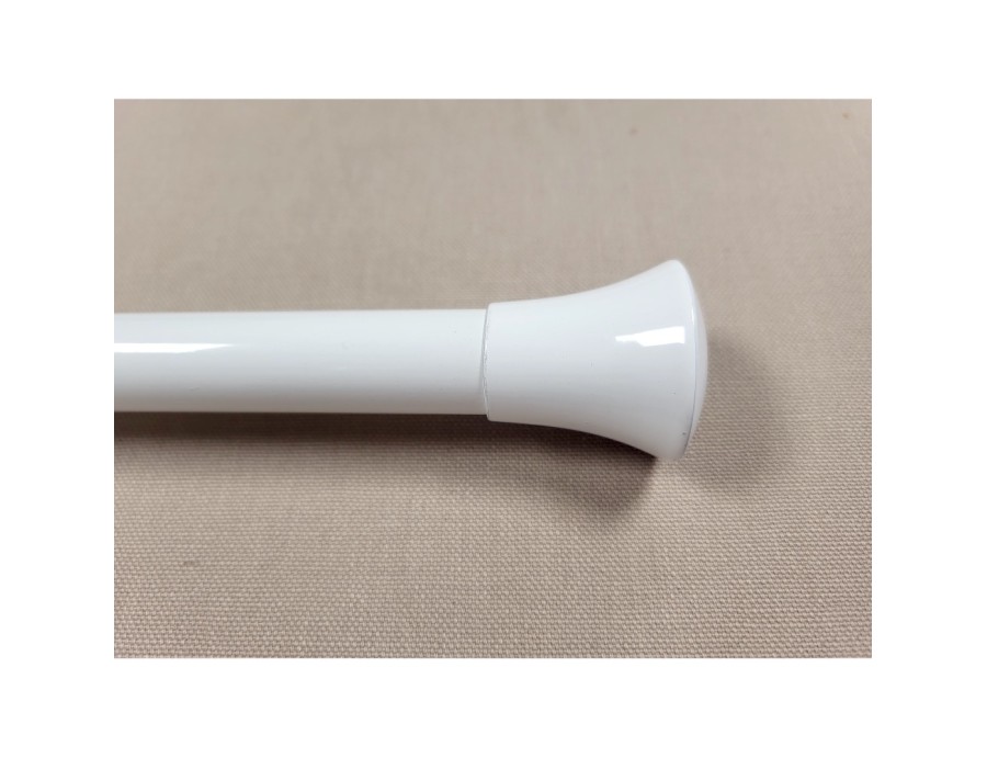 Embout Pommeau blanc pour tube de 20 mm la paire