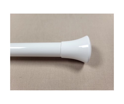 Embout Pommeau blanc pour tube de 20 mm la paire (collection Tendance)