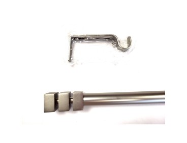 Kit de tringle nickel mat, diamètre 19mm longueur de 165 à 310 cm