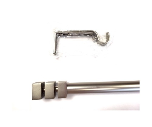 Kit de tringle nickel mat, diamètre 19mm longueur de 165 à 310 cm