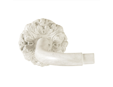 Kit de tringle avec corner couleur blanc patiné, 25mm en 180 cm, Houlès Iliade