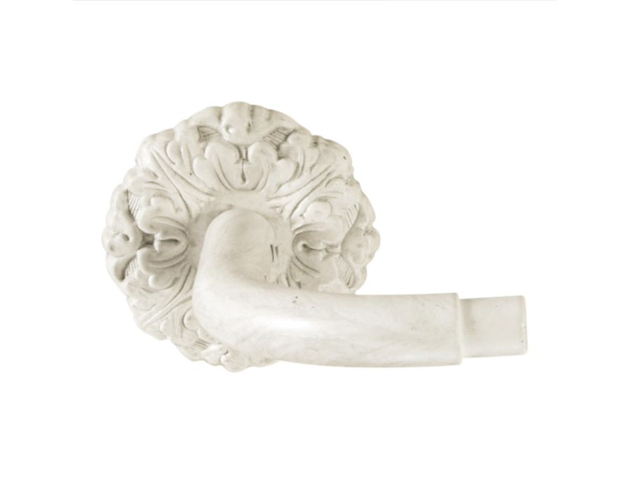 Kit de tringle avec corner couleur blanc patiné, 25mm en 180 cm, Houlès Iliade