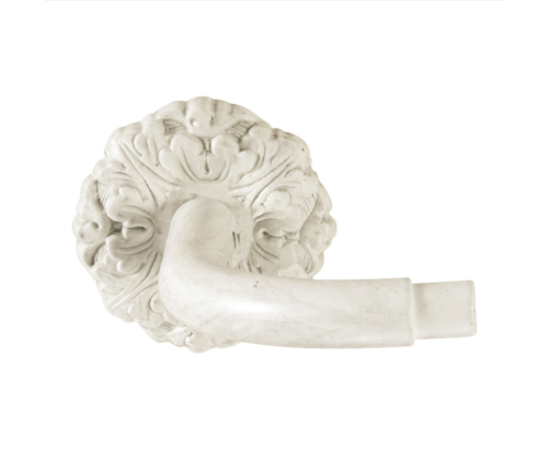 Kit de tringle avec corner couleur blanc patiné, 25mm en 180 cm, Houlès Iliade