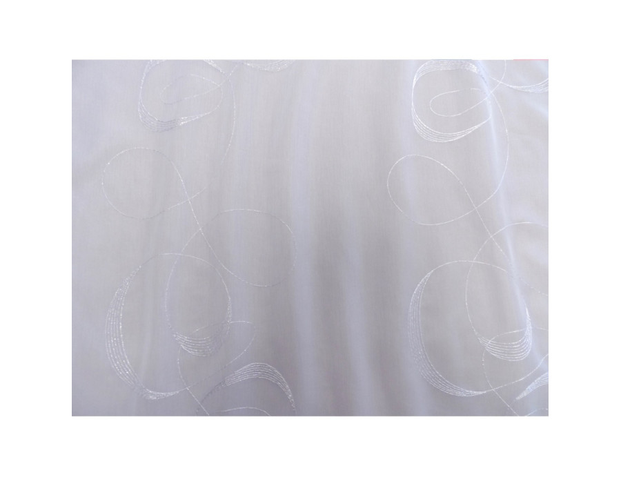 Voile au mètre blanc argent en grande hauteur 300 cm