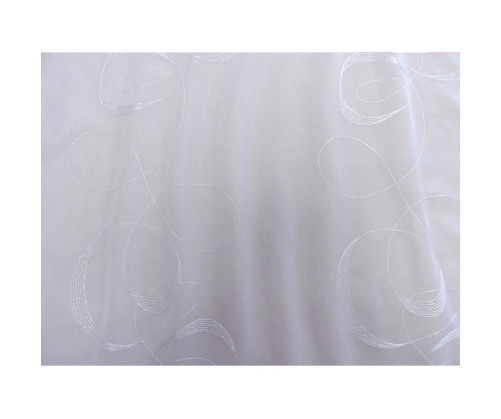 Voile au mètre blanc argent en grande hauteur 300 cm