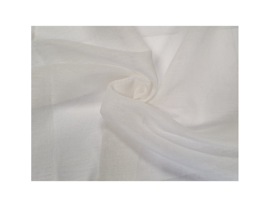 Rideaux Vitrages sur mesure en lin couleur écru