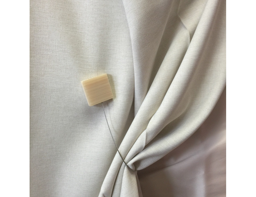 Embrasse aimantée MARBLE beige réversible rond ou carré