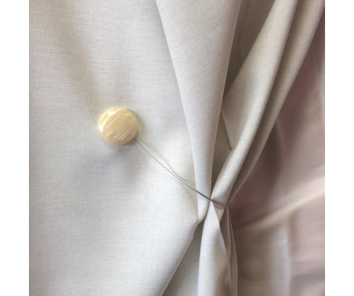 Embrasse aimantée MARBLE beige réversible rond ou carré